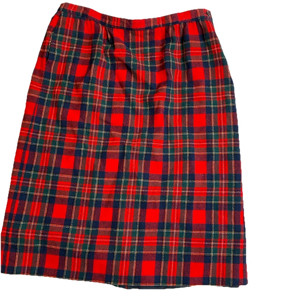 Pendleton Wool Skirt Royal Stewart Tartan Size 8‎ Preppy Classic